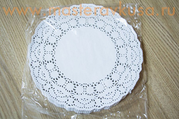 Салфетки бумажные ажурные Д240 мм, 250 шт.