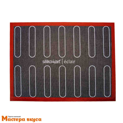 Коврик силиконовый армированный 40*30 см, с перфорацией и разметкой AIR MATEC, Silikomart (Италия)