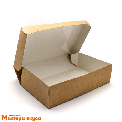 Упаковка для десертов OSQ CAKE 1900, без окна 230*140*60 мм (крафт)