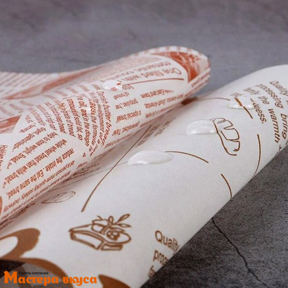 Бумага упаковочная тишью  для бенто-торта "Париж" 18*18 см, упак 10 листов