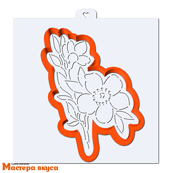 Вырубка пластик + трафарет ЦВЕТОК МАНУКИ