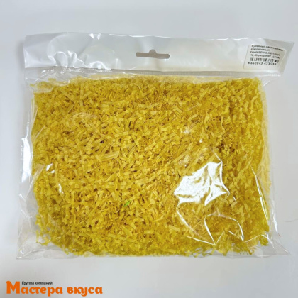 Бумажный наполнитель декоративный, КАНАРЕЕЧНО-ЖЕЛТЫЙ, 50 гр