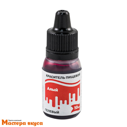 Краситель гелевый Тортомания, АЛЫЙ (КРАСНЫЙ), 10мл