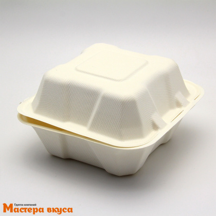 Упаковка для бенто-торта и моти 154*152*88 мм, (сахарный тростник)