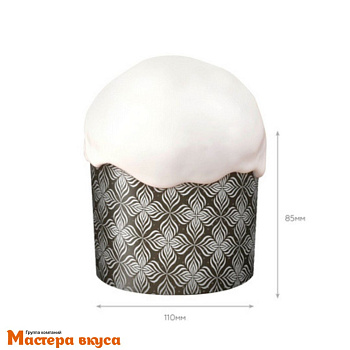 Форма бумажная для кулича (300г) d110*h85 мм ПЕРВОЦВЕТ