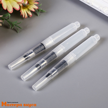 Кисть для декорирования  с резервуаром, (волос нейлон d-4мм дл 1,5см), (1 шт) 