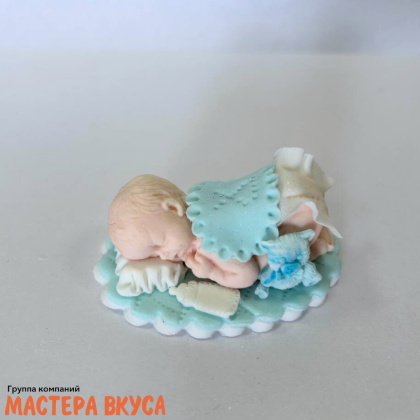 Сахарная фигурка МЛАДЕНЕЦ мальчик, длина ~6см