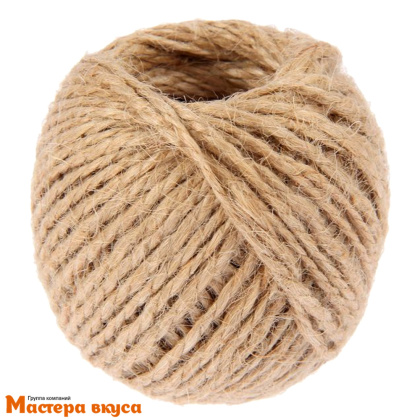 Шпагат джутовый скрученный 30м, d-1,5мм