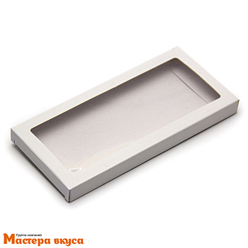 Упаковка для шоколадной плитки 180*90*14 мм, (белая)