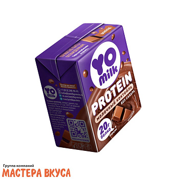 Коктейль молочный ультрапастеризованный "Yomilk Protein", ШОКОЛАД 1.5%, 200 мл