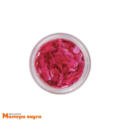 Пищевой блеск (глиттер) "Сердца", розовые, 0,5 гр