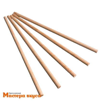 Набор палочек-дюбелей для укрепления уровней торта (деревянная ось), 40 см, d 1 см, 5 шт 