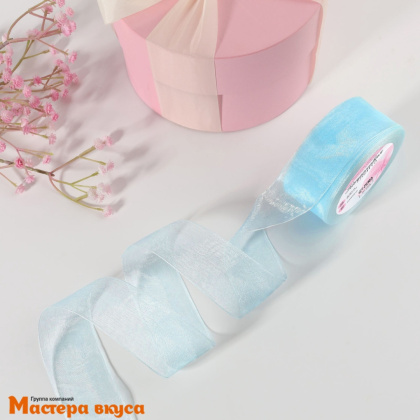 Лента капроновая, ГОЛУБАЯ, 40мм, ~20м