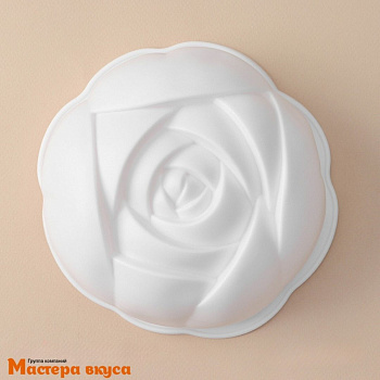 Форма силиконовая, для муссовых десертов РОЗА, D~17см h~5,5см