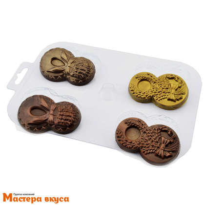 Форма для шоколада пластиковая 8 марта ШОКО-ВОСЬМЕРКИ (квадро)