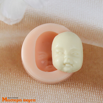 Молд силиконовый ЛИЦО (малыша), 2,1*1,6*0,8 см 