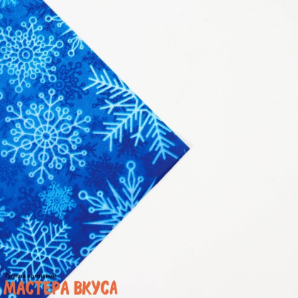 Бумага упаковочная тишью  "Снежинки" 50*66 см (упак 5листов) 