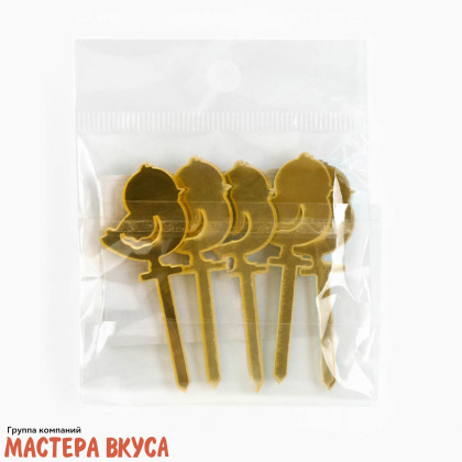 Топпер акриловый   ЦЫПЛЕНОК, 5,7*2,5см