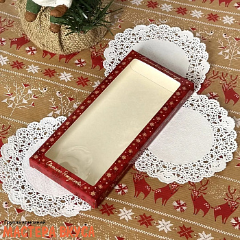 Упаковка для шоколадной плитки 171*80*14 мм   (Рождество)