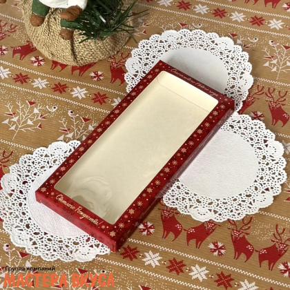 Упаковка для шоколадной плитки 171*80*14 мм   (Рождество)