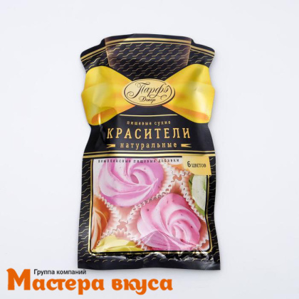 Красители пищевые сухие "Парфэ", в наборе 6 цветов