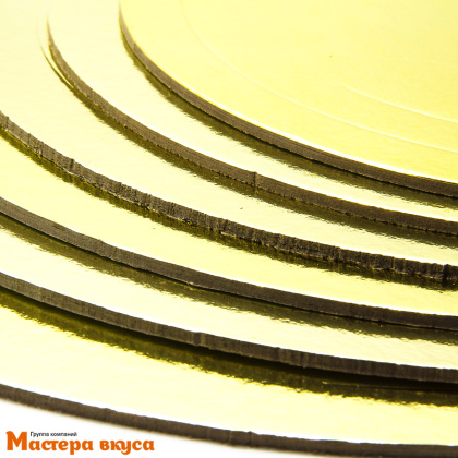 Подложка 3,2 мм, D200 мм золото/белый жемчуг