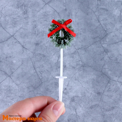 Набор топперов  для бантов в торт Ламбет, пластик (набор 15 шт) ~10,5 см