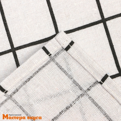 Фартук "Экономь и Я" 56*70 см, светло-серый, 100% хлопок, рогожка