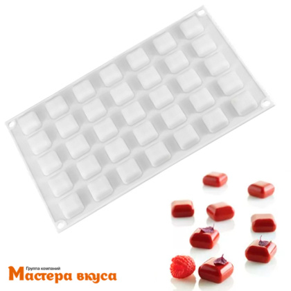 Форма силиконовая Dolce КОНФЕТЫ, для муссовых десертов, (35 ячеек) 29,7*17,5*1 см