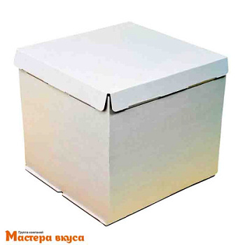 Короб для торта без окна 300*300*300 мм, белый, PASTICCIERE 
