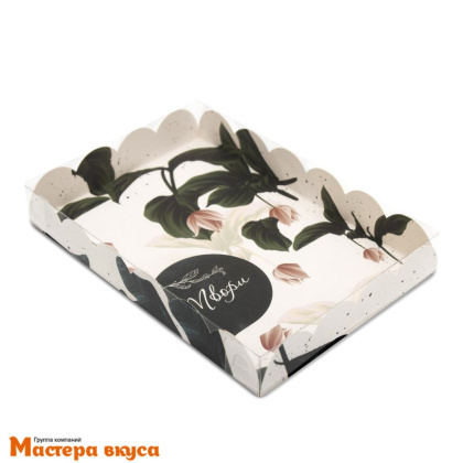 Упаковка для пряников и печенья с прозр. крышкой 220*150*30 мм  (Твори)