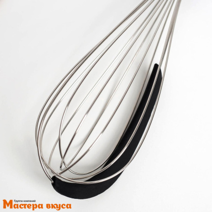 Венчик кулинарный со скребком, 31 см, неж.сталь