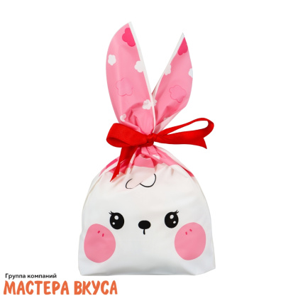 Пакет для сладостей  с завязками-ушками 12*22 см, "Морской котик"