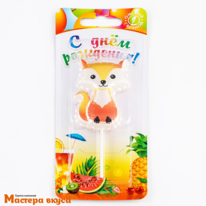 Свеча-фигурка ЛИСИЧКА, 9,5*3,5 см