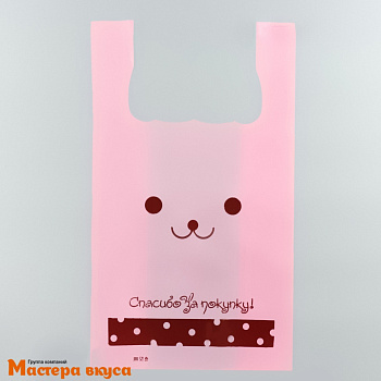 Пакет майка ПНД 26 * 48 см /9 мкм "Зайчиха"