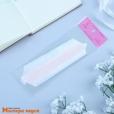 Бант-шар  БЕЛЫЙ перламутровый, (ш 5 см) d~15 см