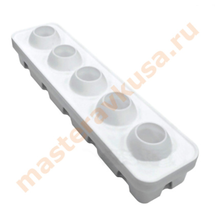 Форма силиконовая Silikomart FRUTTA (Mela, Ciliegia, Pesca 115) с держателем, (Италия)