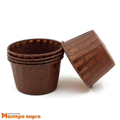 Форма бумажная Маффин 50*40мм, Коричневая (100шт)