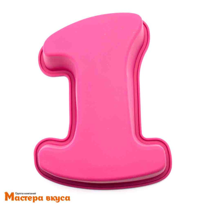Форма силиконовая БОЛЬШАЯ ЦИФРА 1, 26*20*5.5 см