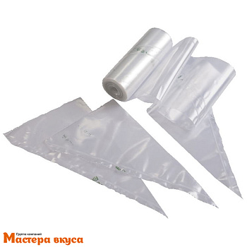 Кондитерский мешок одноразовый плотный, 53 см ( 60мкр) PNROLL "Dolce", рулон 100 шт 