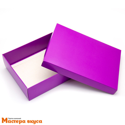 Упаковка для сладостей крышка/дно 210*150*50 мм  (фиолетовая)