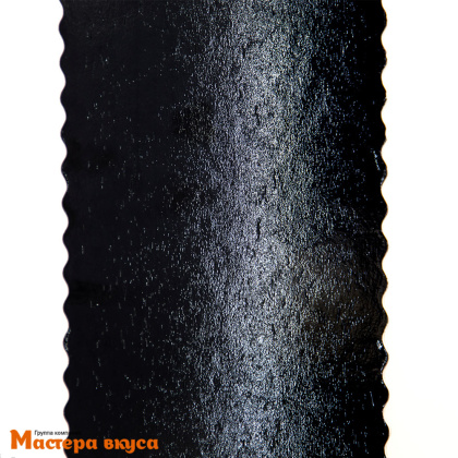 Подложка ФИГУРНАЯ картон прямоугольная золото/черная, 150*410 мм