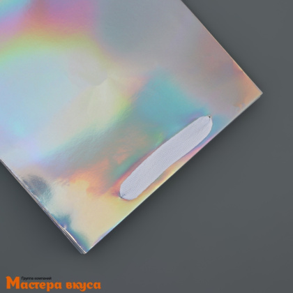 Пакет для торта 200*200*200 мм, с квадратным дном, голография