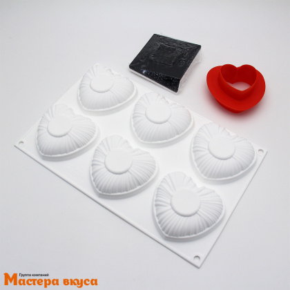 Форма силиконовая Silikomart LOVE 110 Лавли (форма+вырубка), (Италия)