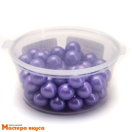 Посыпка Шарики сахарные Жемчуг ФИОЛЕТОВЫЙ перламутр (10мм), 50гр