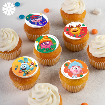 Фотопечать Смешарики, для капкейков, №89