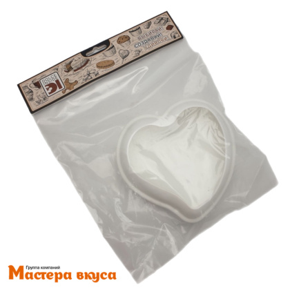 Форма силиконовая Dolce СЕРДЦЕ (изогнутое), 16,5*17*5,1 см для муссовых десертов (Италия)