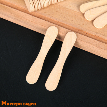Палочки деревянные для мороженого фигурные, 9,3*1,1 см, (упак 50 шт)