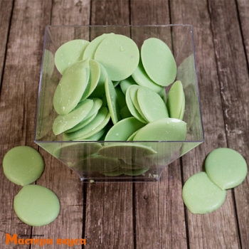 Глазурь Шокомилк со вкусом Яблока зеленые дропсы, (коробка 6,5 кг - фасовка 1 кг)