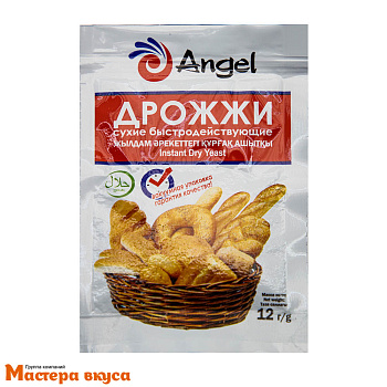 Дрожжи сухие инстантные быстродействующие "ANGEL" (в вакууме), 12 гр